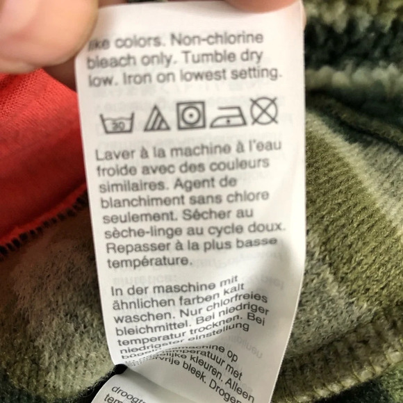 J.Crew Snap Collar Sherpa Fleece Camo Pullover Jacket Size Small - Picture 11 of 11